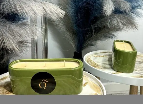 Fire-Pit – Olive green Candle 1,5kg - Image 6