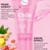 7DAYS My Beauty Week anticeliulitinis šildantis kūno kremas su masažo funkcija, pipirai 1% + imbieras 2% Chile, 130ml - Image 3