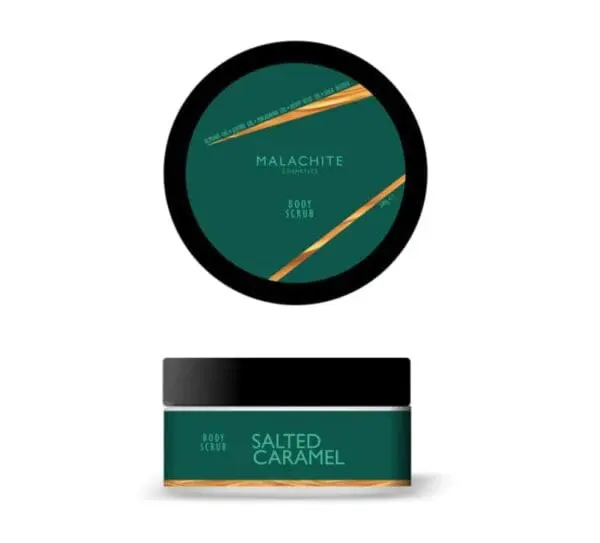 Body scrub MALACHITE COSMETICS "Salted Caramel", 300gr