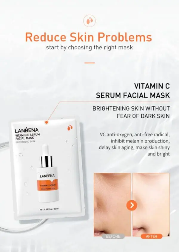 "Lanbena" Vitamin C Serum Facial Mask’s - Image 2