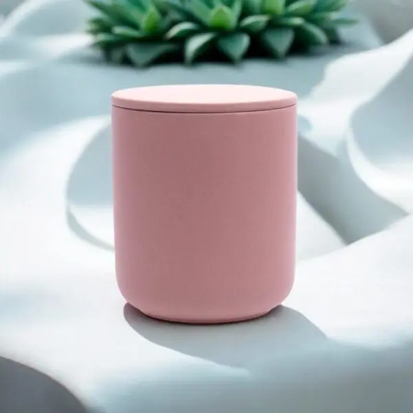 "Harmony" Luxury Candle – Pastel Peach