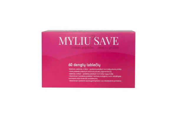 MYLIU SAVE - Vitaminų Kompleksas Moters Grožiui, 60 tablečių - Image 2