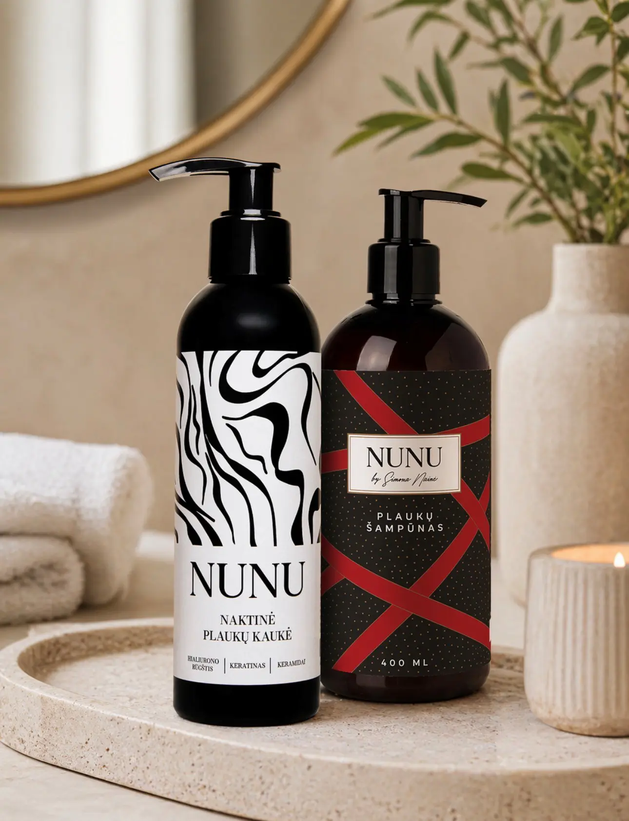 NUNU - Hair Care Set - Shampoo + Night Mask
