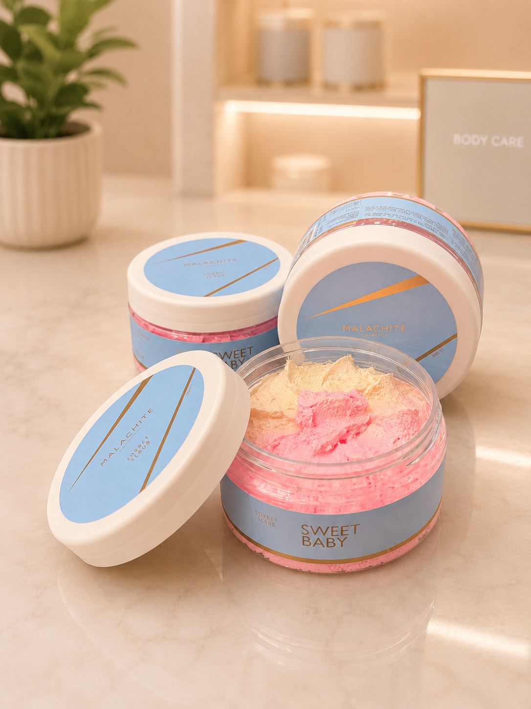 MALACHITE COSMETICS - Sugar Baby - Sweet Sugar Body Scrub 200ml - Image 2