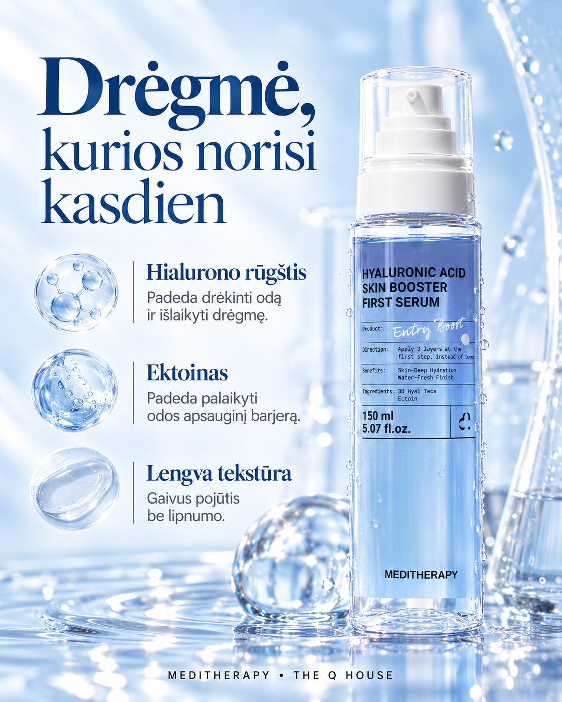 Meditherapy - Hyaluronic Acid Skin Booster First Serum 150ml - Image 2