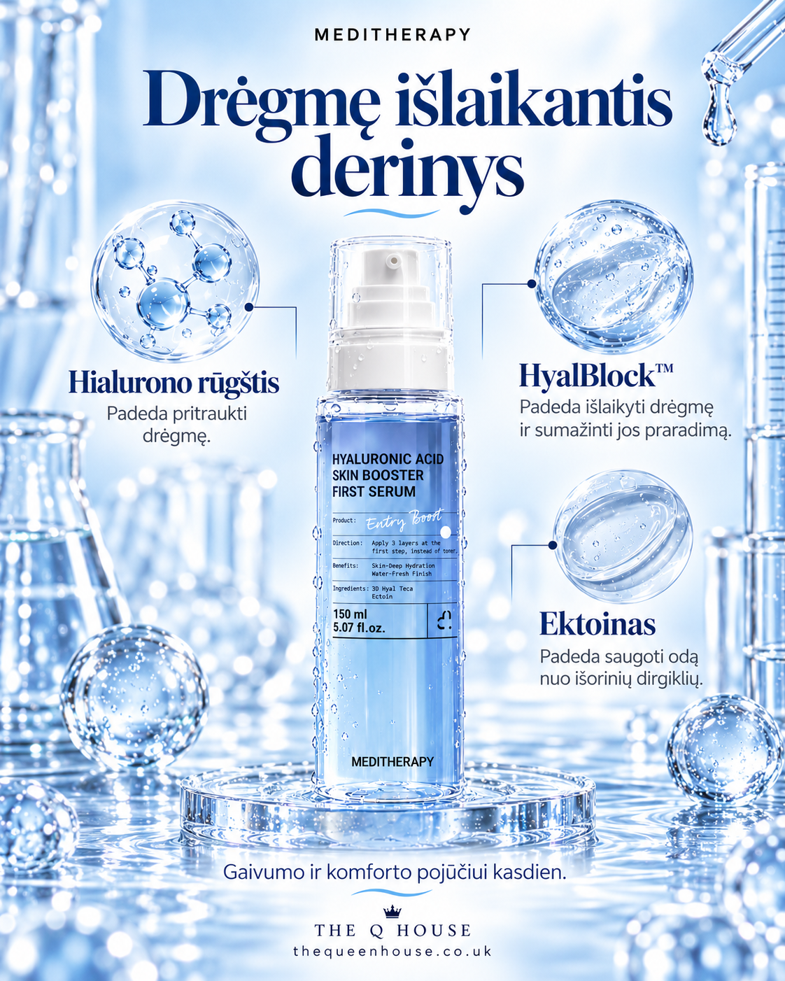 Meditherapy - Hyaluronic Acid Skin Booster First Serum 150ml - Image 3