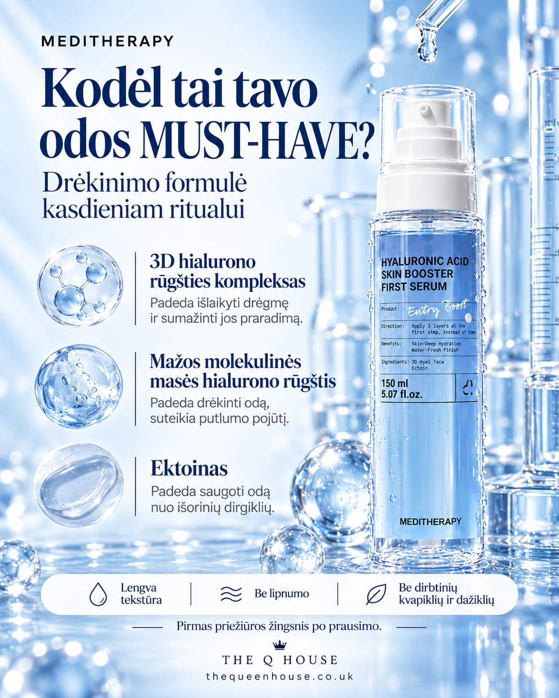Meditherapy - Hyaluronic Acid Skin Booster First Serum 150ml - Image 4
