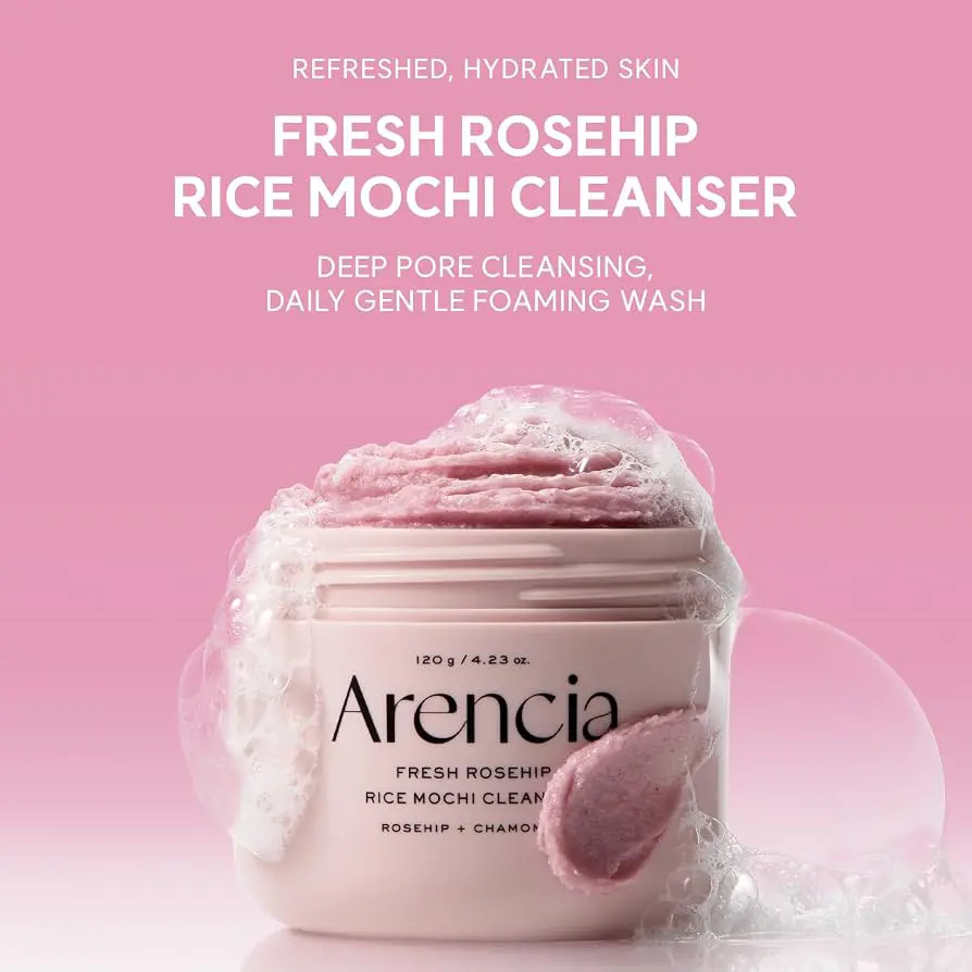 ARENCIA - Fresh Rosehip Rice Mochi Cleanser 120gr - Image 2