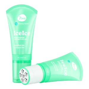 7DAYS My Beauty Week anticeliulitinis vėsinantis kūno gelis su masažo funkcija, mentolis 2% + jūros dumbliai 1% Ice Ice, 130ml
