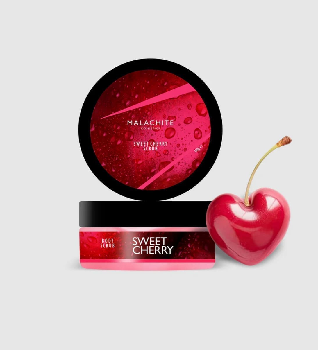 Cherry scrub MALACHITE COSMETICS "Sweet Cherry", 300gr