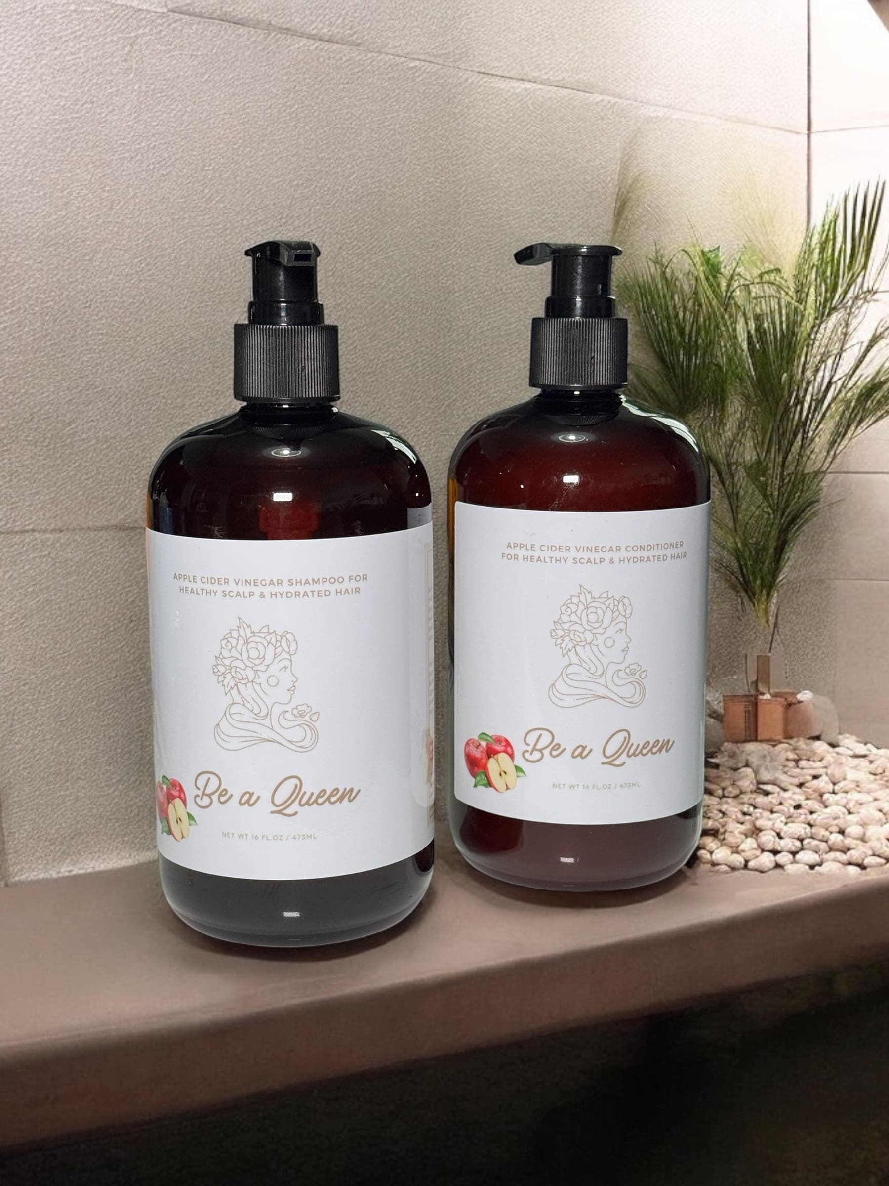 “Be a Queen” Apple Cider Vinegar Shampoo & Conditioner Duo