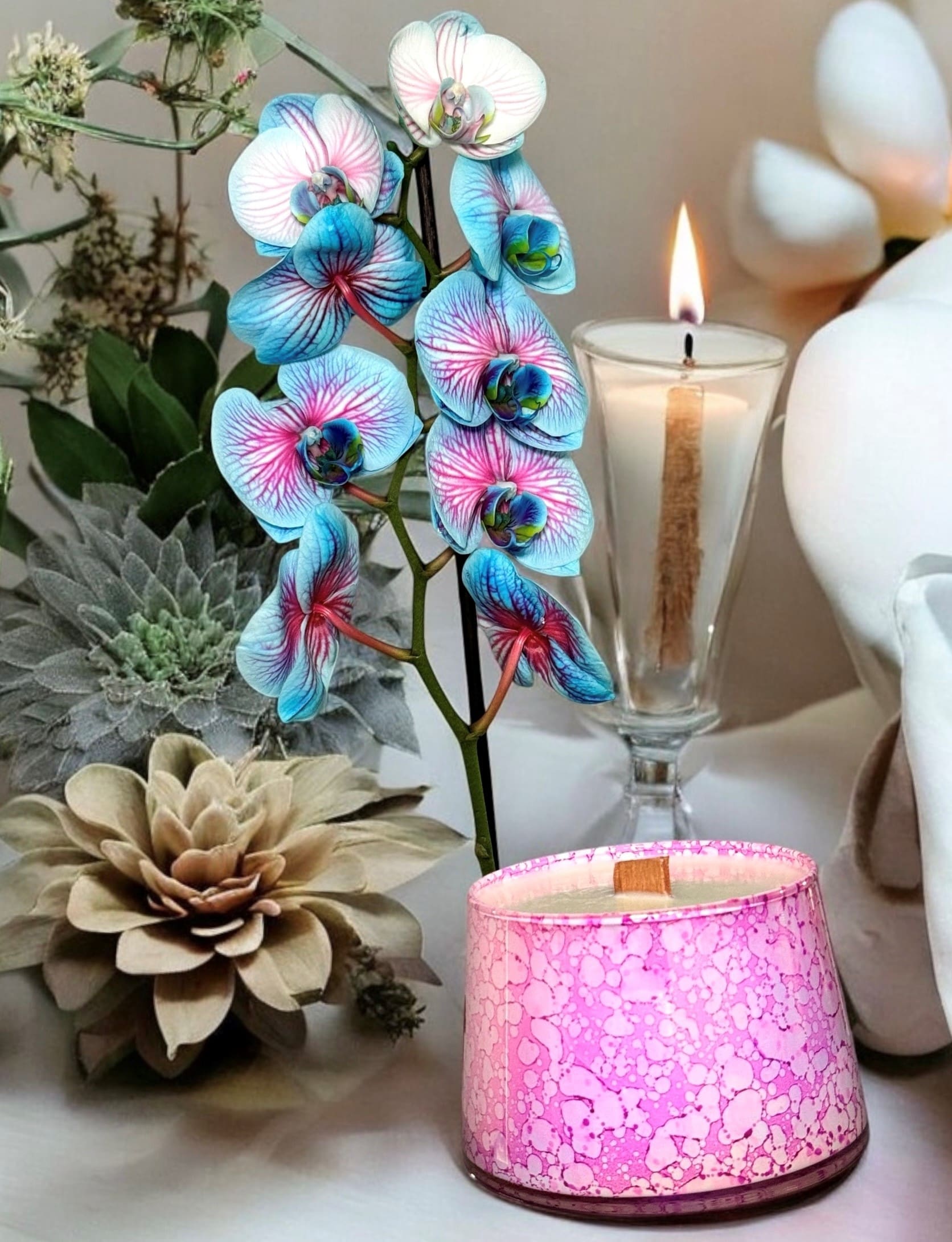 ,,OSOM’’ Luxury Coconut Wax Candle - Pink