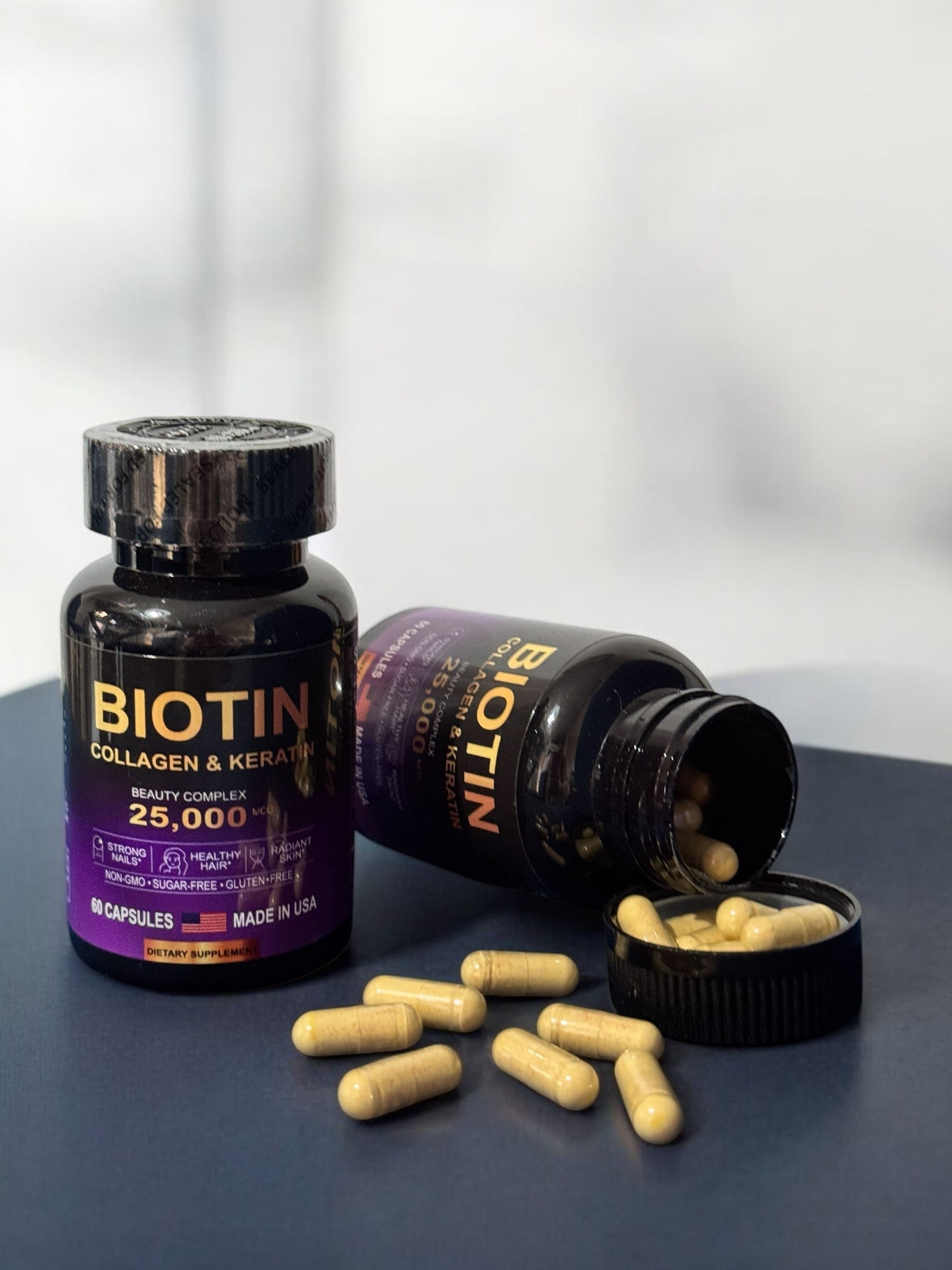 Premium Biotin Beauty Complex with Hyaluronic Acid, 60 capsules