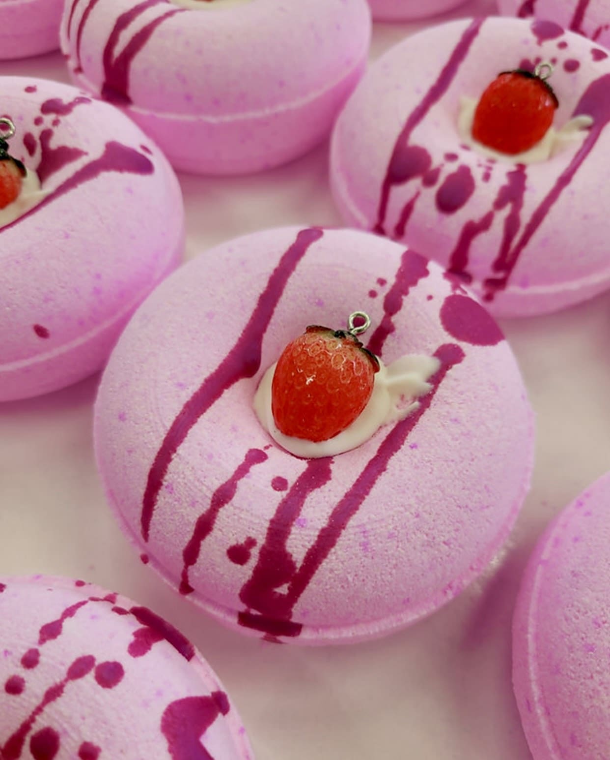 Bath Bombs “Strawberry Cheesecake”