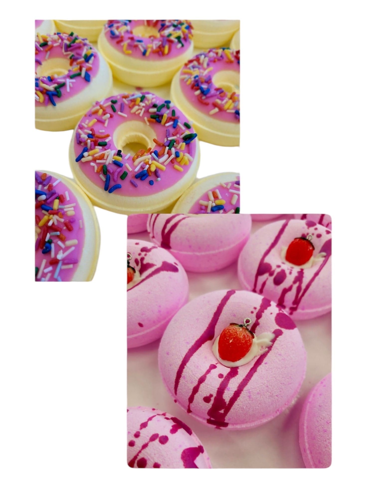Bath Bombs Duo - SET of 6 - Strawberry Cheesecake & Sugary Sweet