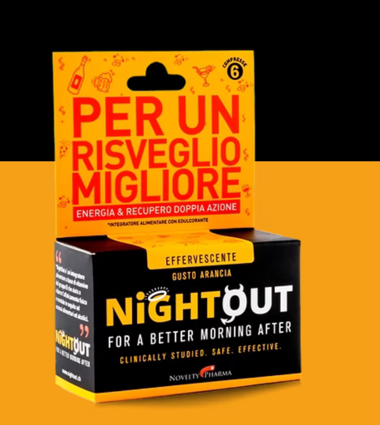 Night Out – Food Supplement for Hangover Relief with Amino Acids (10 Tablets)