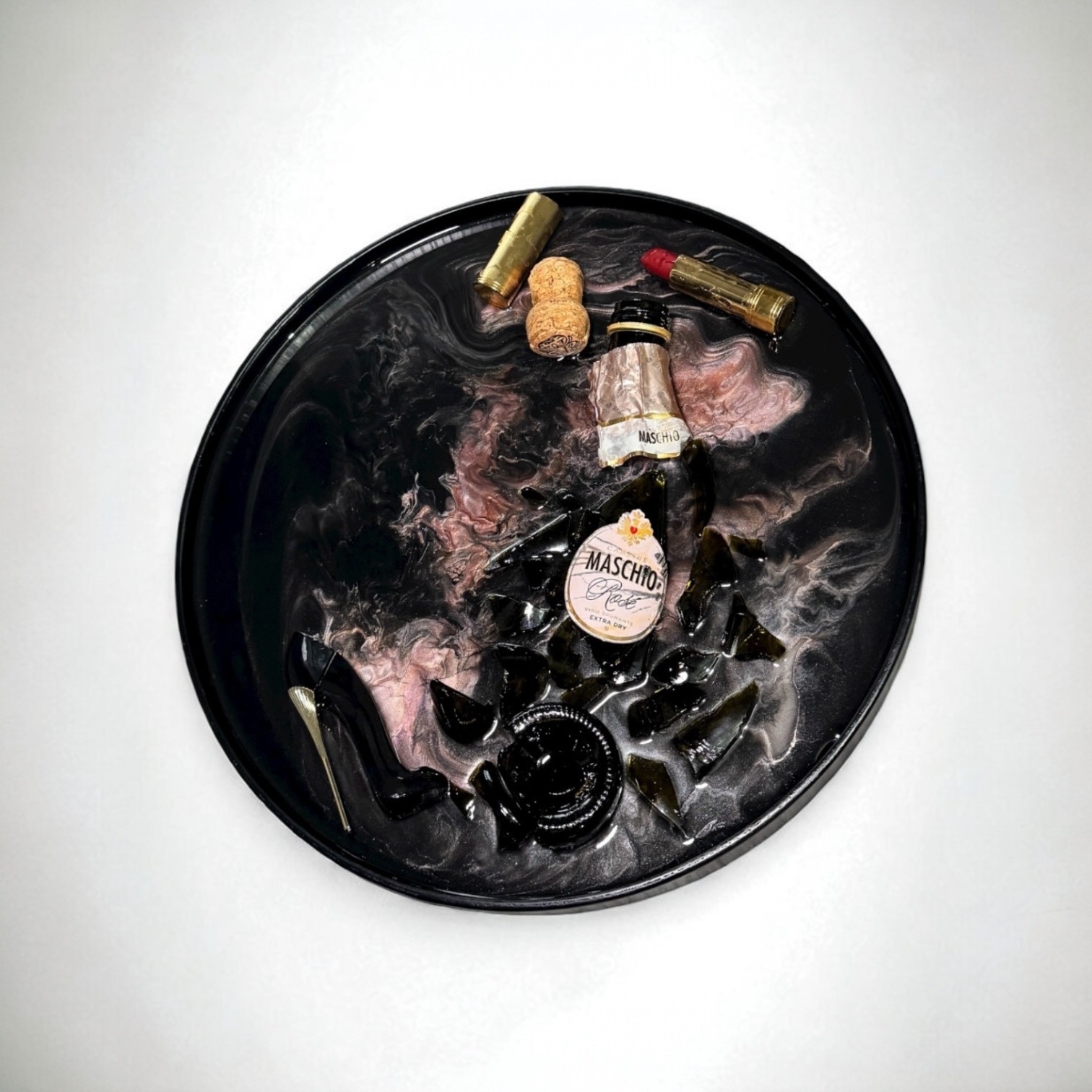 Home Decor Tray - “Reflection of a Mysterious Night” 🖤