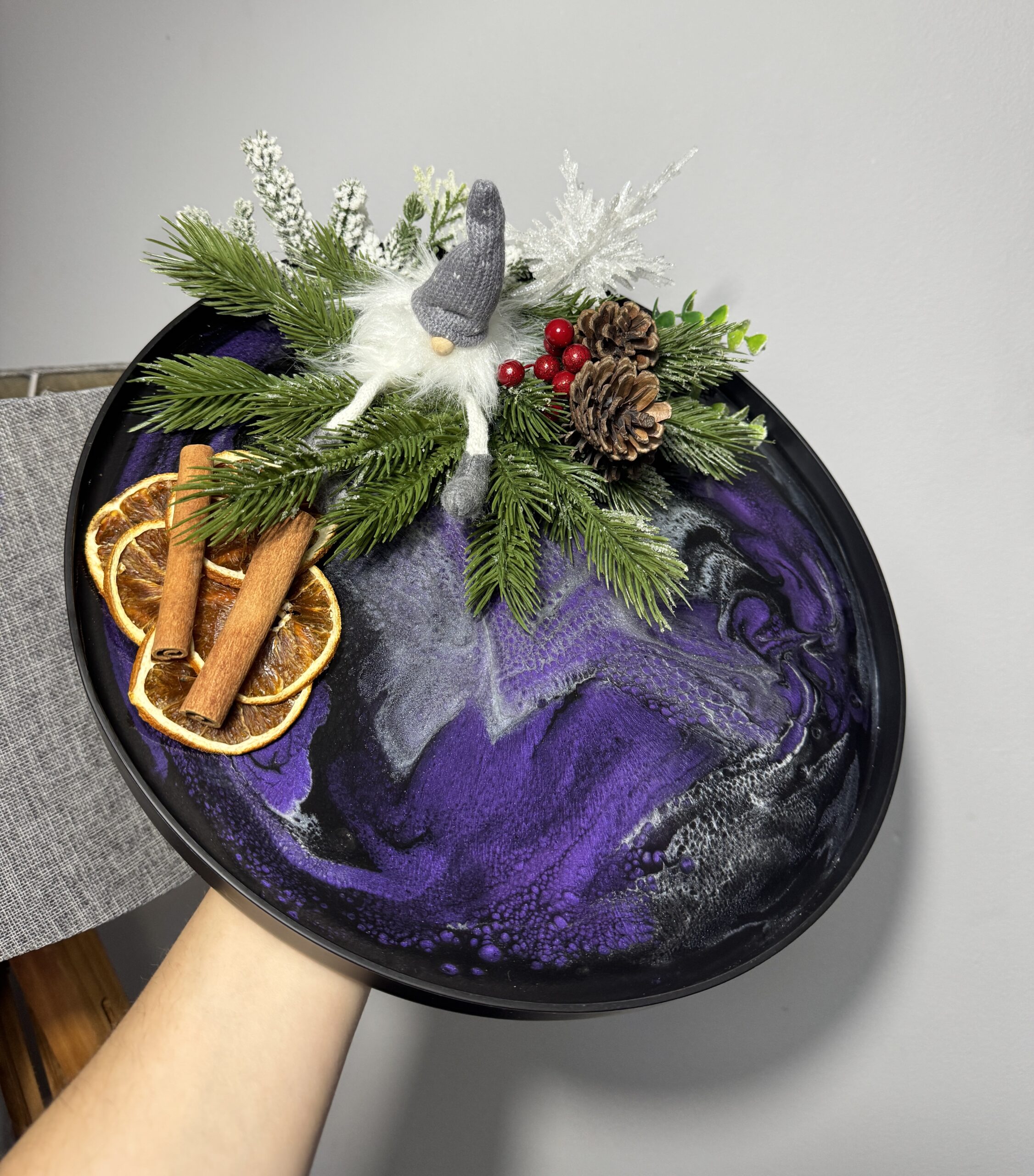 A Winter Tale in Purple - Tray - Image 2