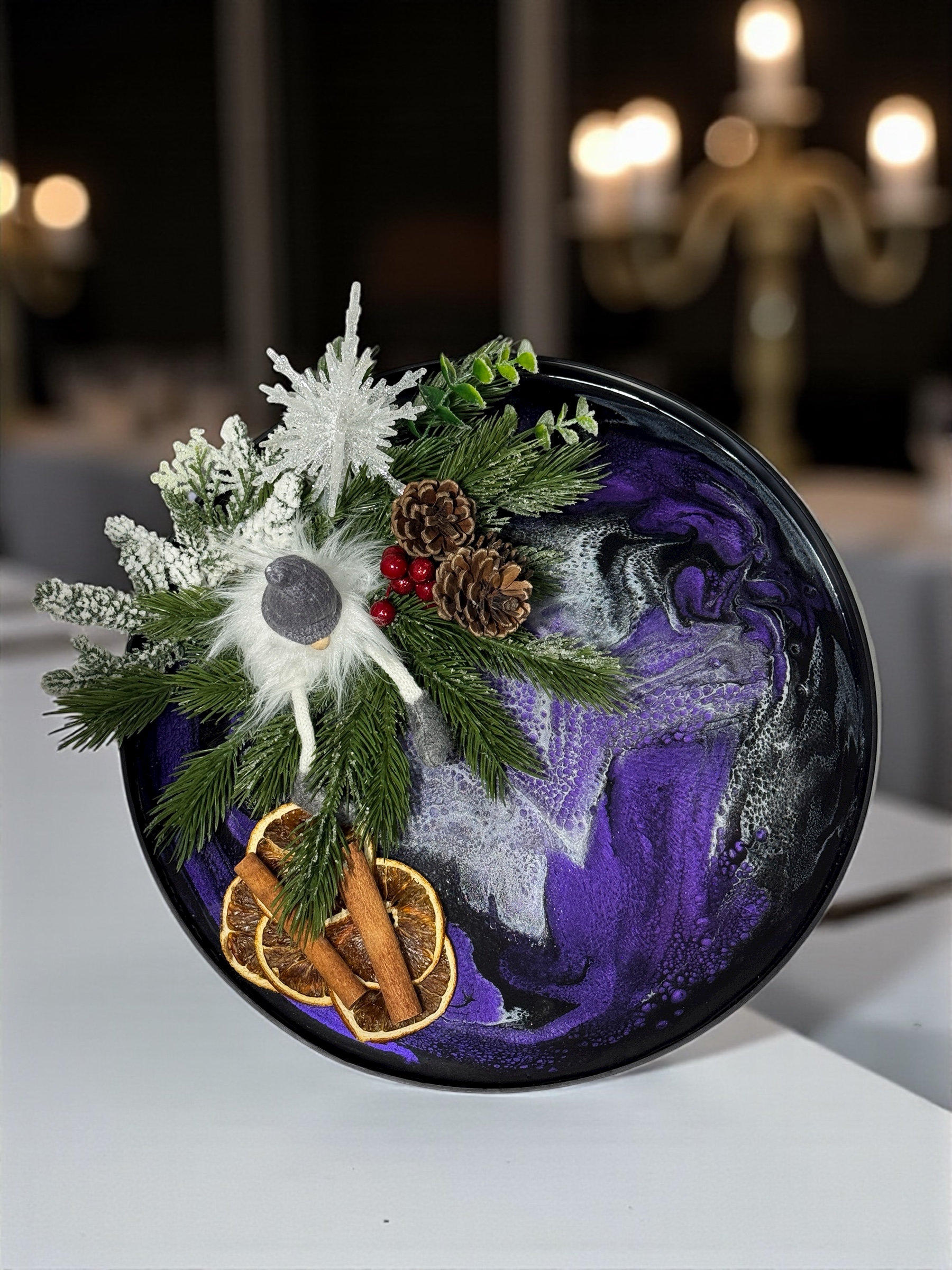 A Winter Tale in Purple - Tray