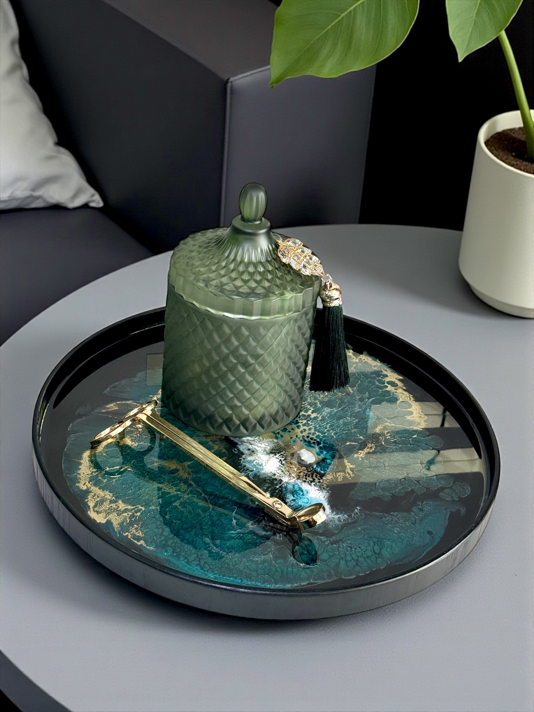 Home Tray - ,,Royal Emerald Glow'' - Image 7