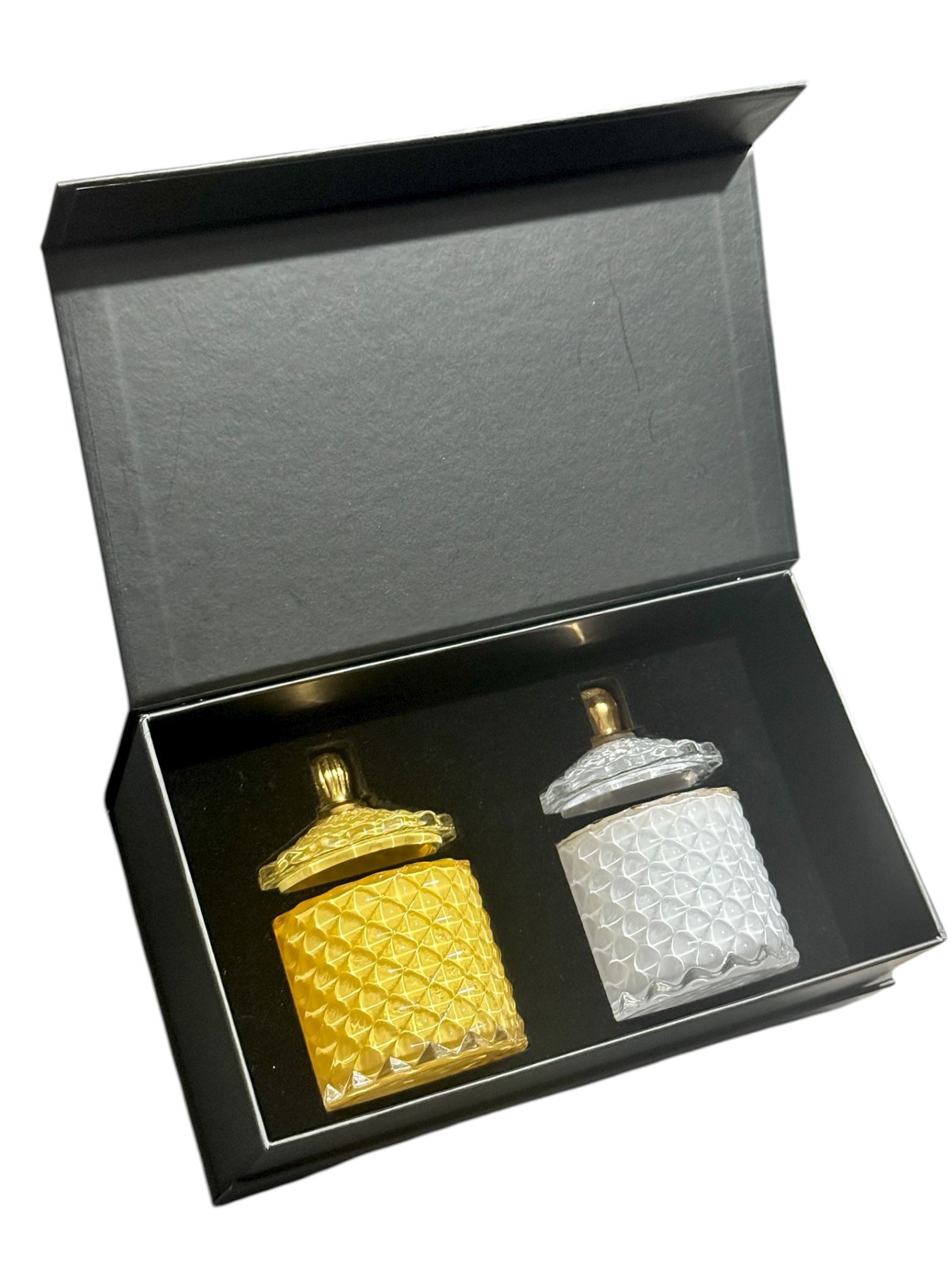 Luxury Magnetic Gift Box “Baby Diamond Cut” (fits 2 candles, 100g each) - Image 8