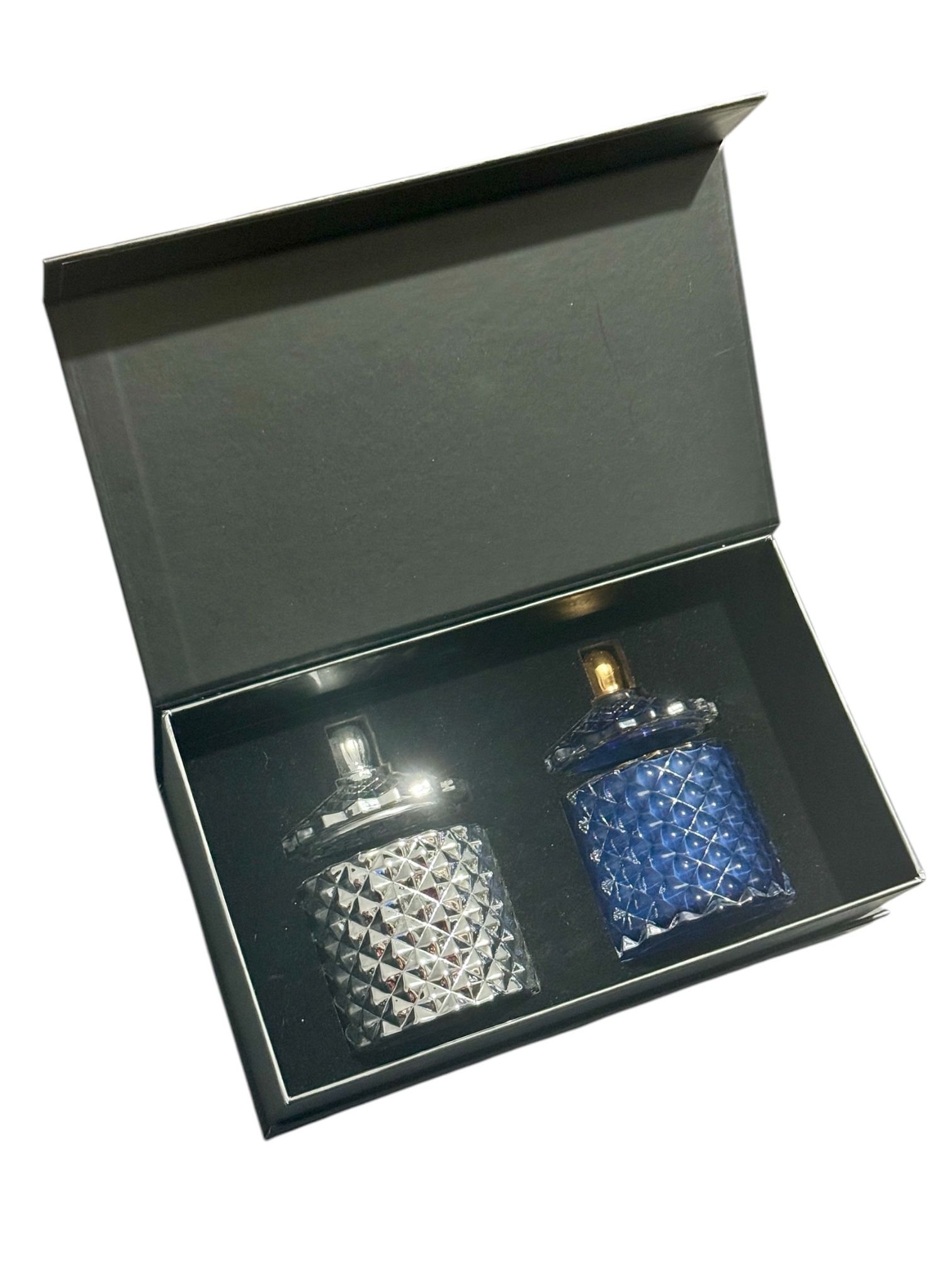 Luxury Magnetic Gift Box “Baby Diamond Cut” (fits 2 candles, 100g each) - Image 2