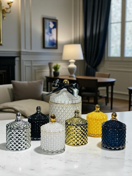 Luxury Magnetic Gift Box “Baby Diamond Cut” (fits 2 candles, 100g each) - Image 12