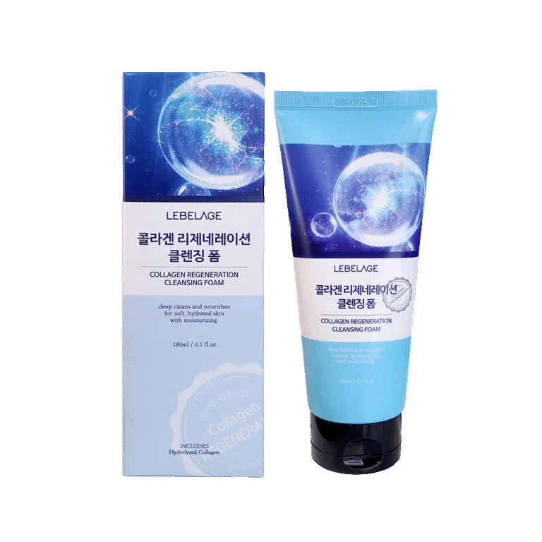 LEBELAGE - Collagen Regeneration Cleansing Foam Facial Cleanser with Collagen 180ml