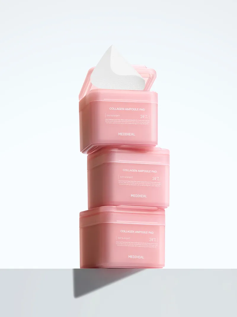 Mediheal - Toner Ampoule Pads Collagen & Ceramide 100 pieces - Image 2