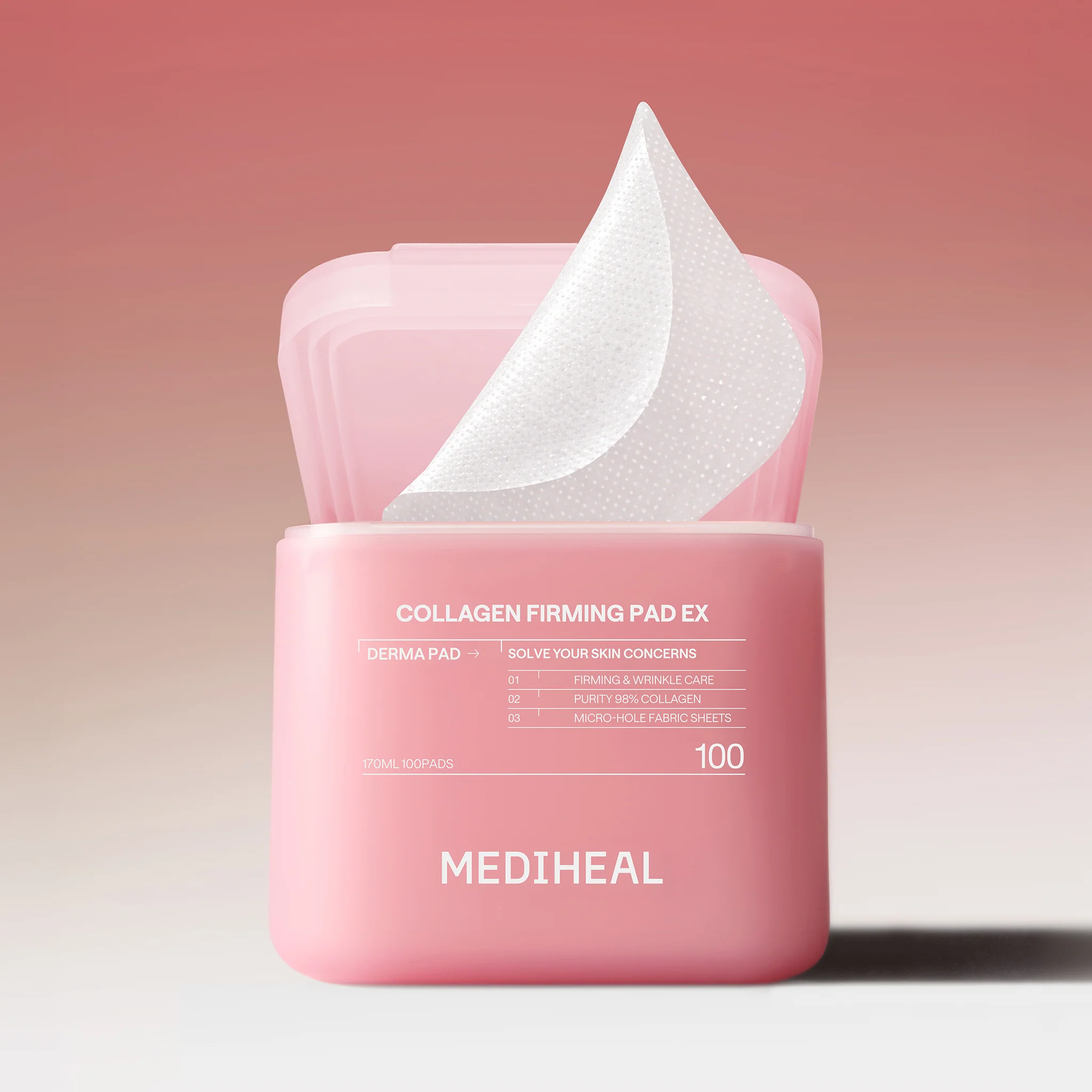 Mediheal - Toner Ampoule Pads Collagen & Ceramide 100 pieces